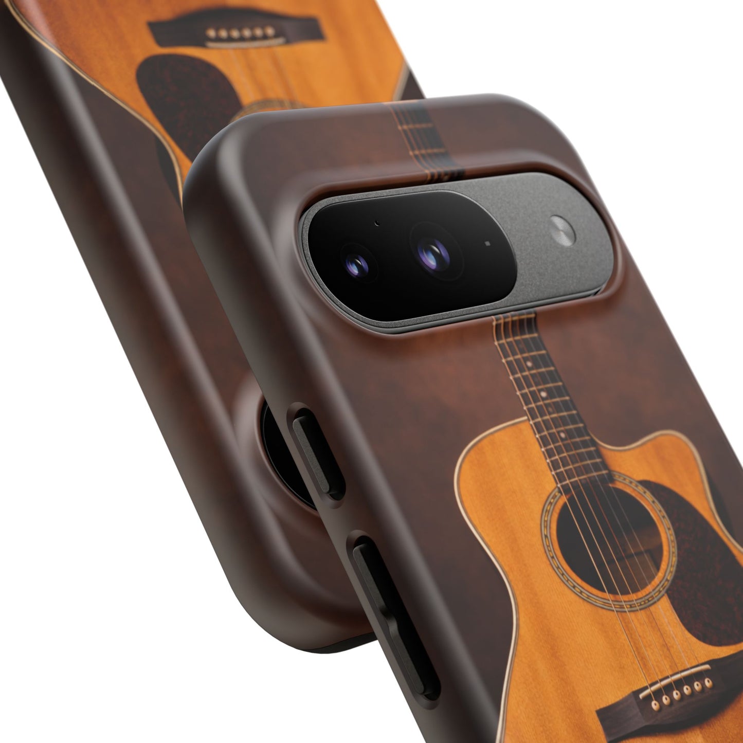 Acoustic Guitar Daisy Phone Case | Rustic Music Lover Tough Cover