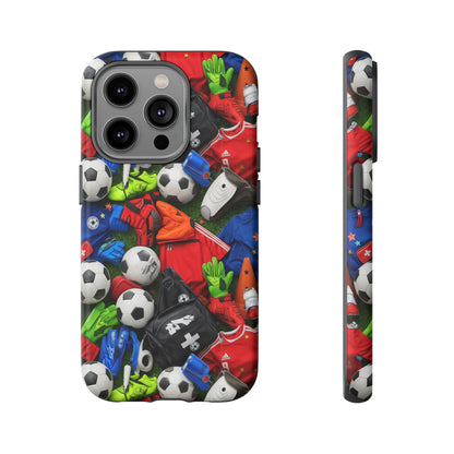 Soccer Ball Pattern Phone Case – Sports Fan Tough Protective Game Day Case