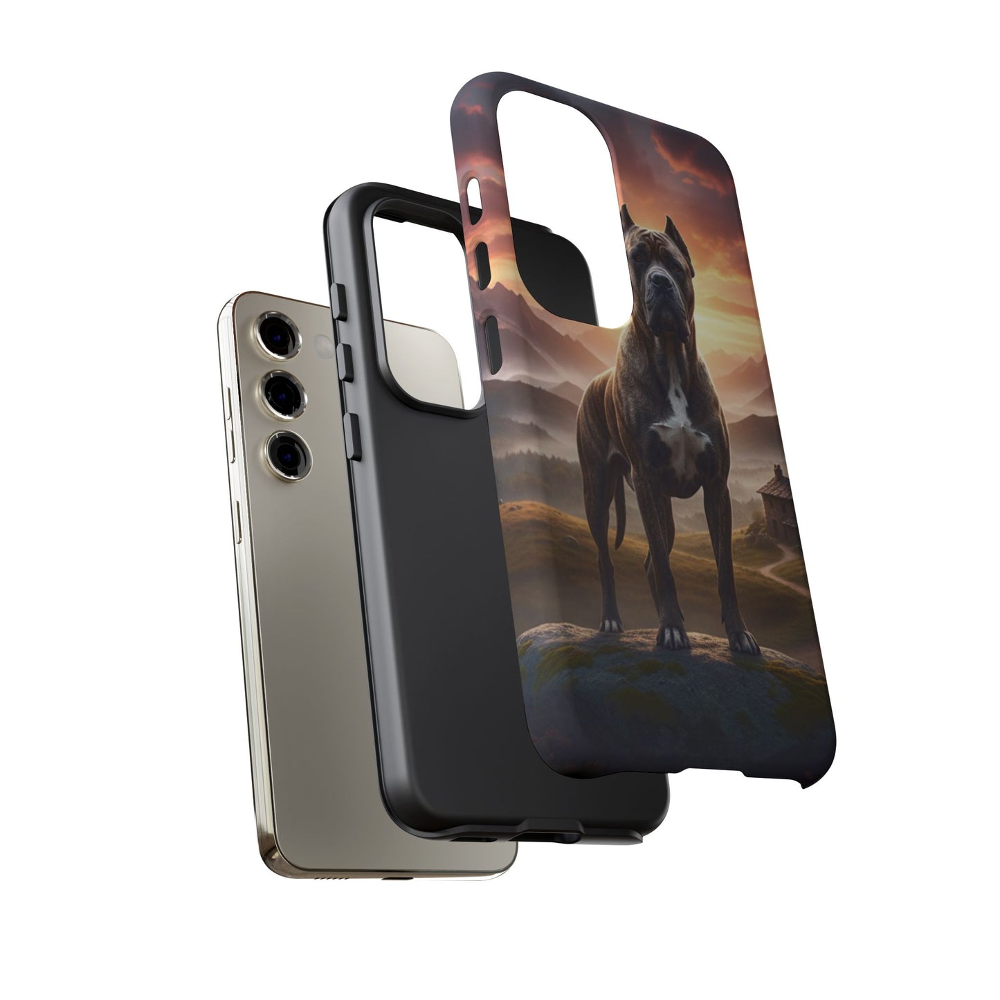 Cane Corso Phone Case – Guard Dog Sunset Tough Case (iPhone, Samsung, Pixel) | Dog Lover Gift