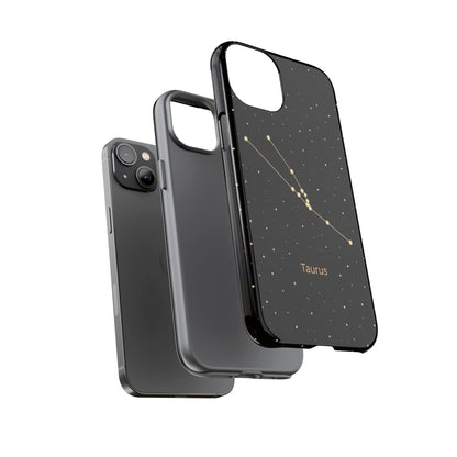 Taurus Zodiac Constellation Phone Case – Luxe Gold Celestial Cover