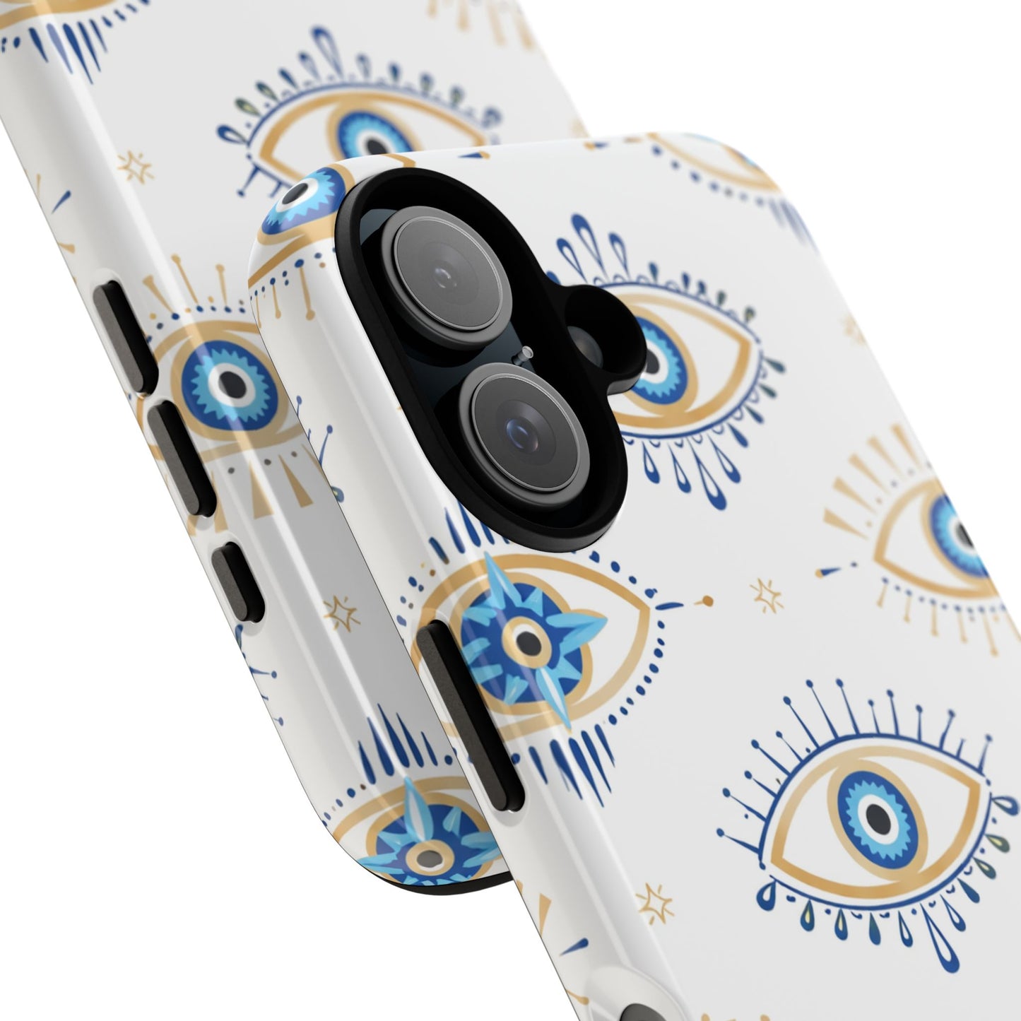 Blue Evil Eye Phone Case – Protective Slim Shockproof Cover for Iphone, Samsung Galaxy and Pixel