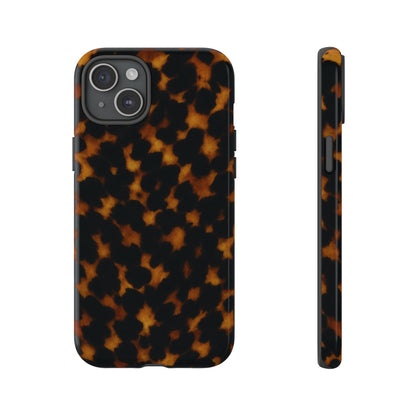 Tortoiseshell Phone Case – Brown Leopard Pattern Luxury Tough Protective Case