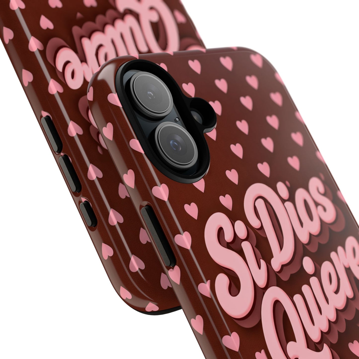 Si Dios Quiere Phone Case Latina Aesthetic Pink Hearts iPhone Samsung