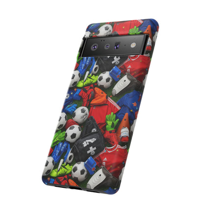 Soccer Ball Pattern Phone Case – Sports Fan Tough Protective Game Day Case