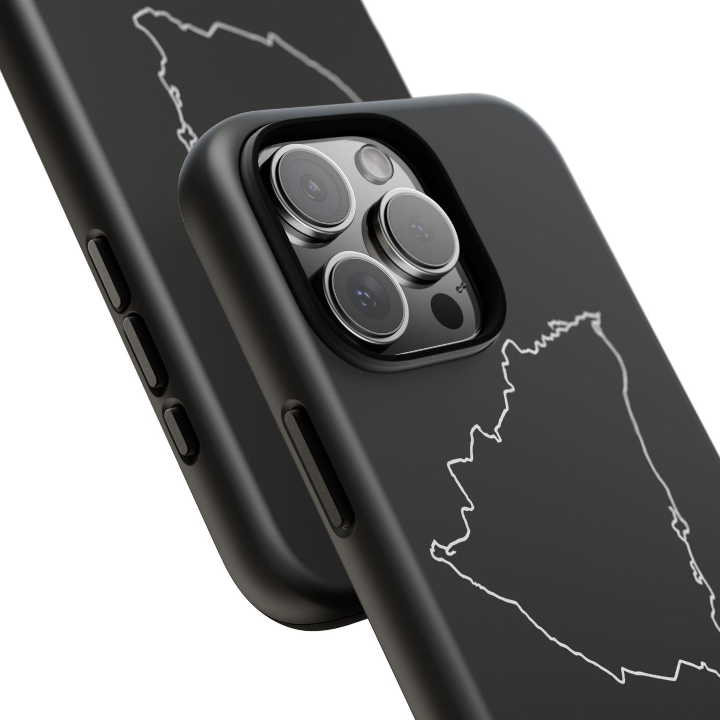 Nicaragua Outline Phone Case – Minimal Country Map Tough Case (iPhone, Samsung, Pixel)