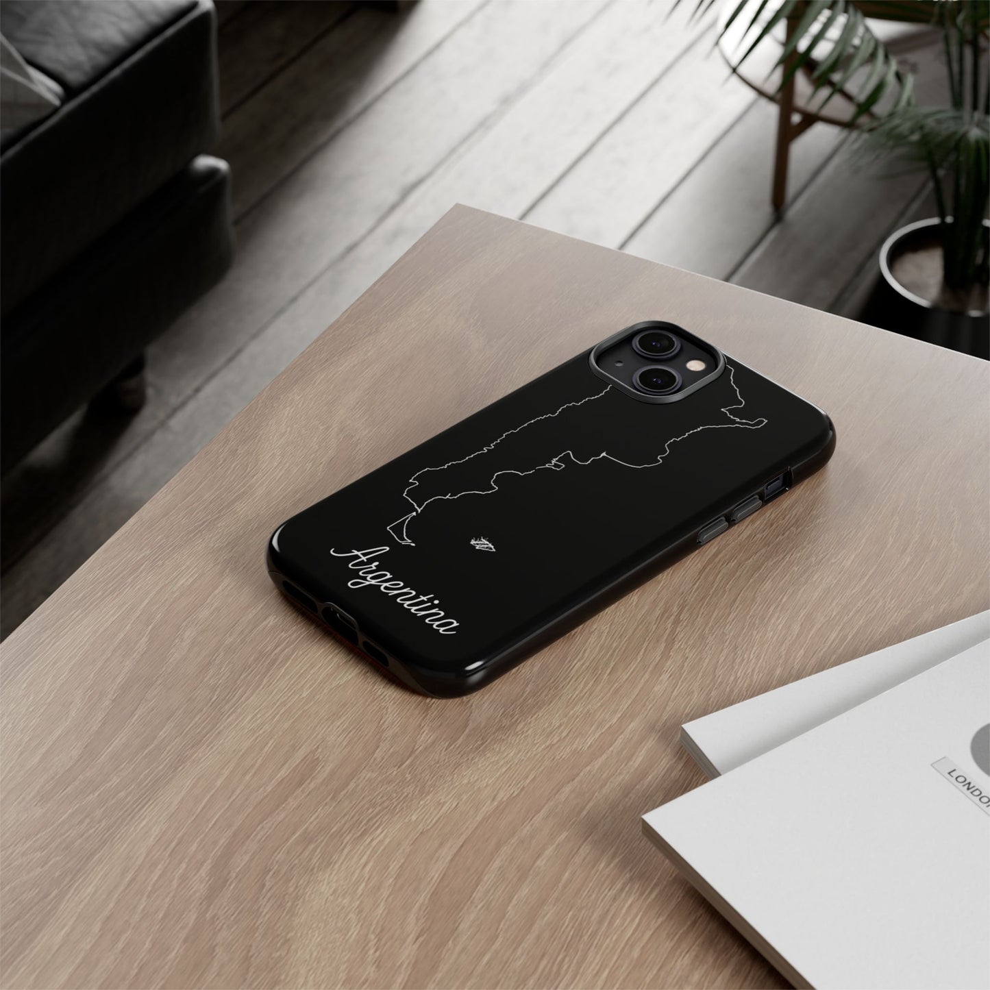 Argentina Outline Phone Case – Minimal Country Map Tough Case (iPhone, Samsung, Pixel)
