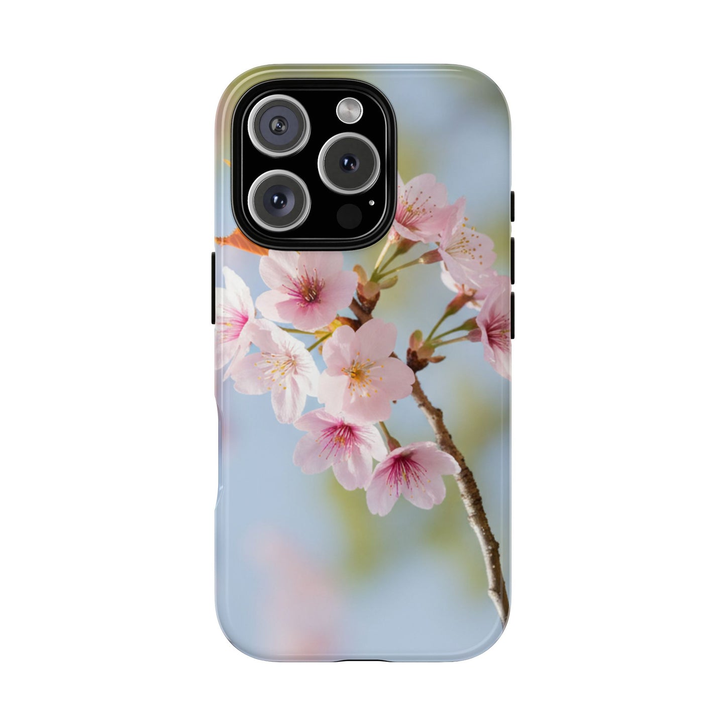 Cherry Blossom Phone Case – Pink Floral Tough Case (iPhone, Samsung Galaxy, Pixel)