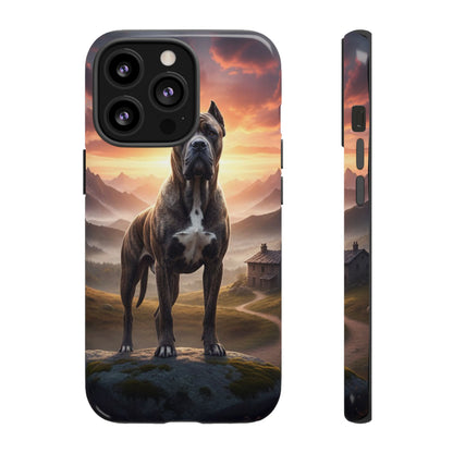 Cane Corso Phone Case – Guard Dog Sunset Tough Case (iPhone, Samsung, Pixel) | Dog Lover Gift