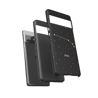 Aries Zodiac Constellation Phone Case – Luxe Gold Celestial Cover