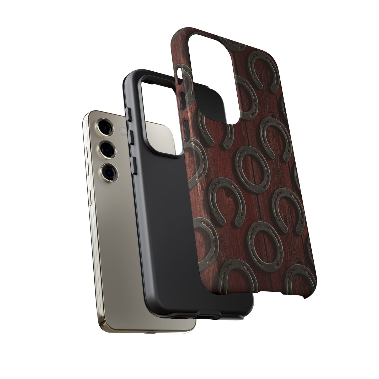 Rustic Horseshoe Western Phone Case – Cowboy Country Ranch Tough Case