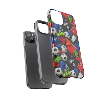 Soccer Ball Pattern Phone Case – Sports Fan Tough Protective Game Day Case