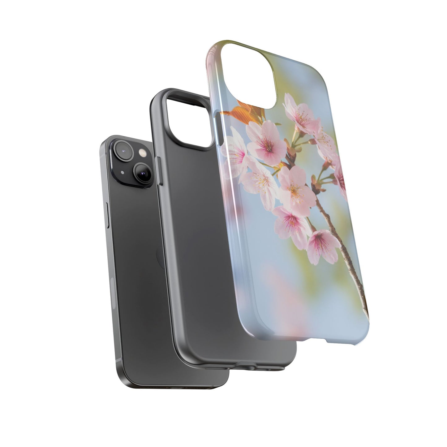 Cherry Blossom Phone Case – Pink Floral Tough Case (iPhone, Samsung Galaxy, Pixel)