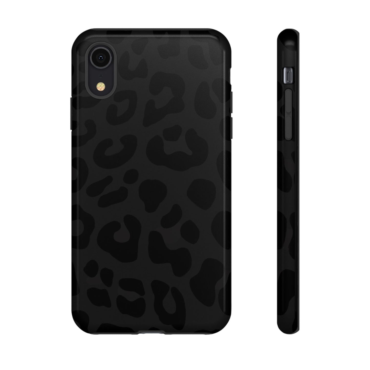 Black Leopard Phone Case | Matte & Glossy Tough Protective iPhone Case