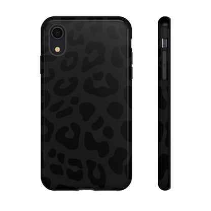 Black Leopard Phone Case | Matte & Glossy Tough Protective iPhone Case