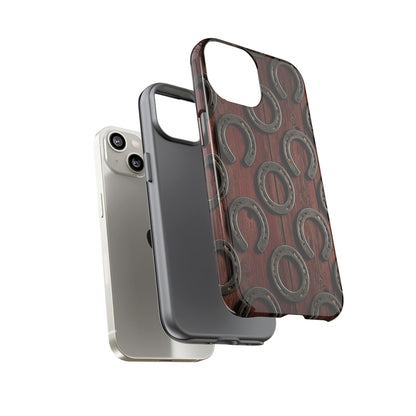 Rustic Horseshoe Western Phone Case – Cowboy Country Ranch Tough Case