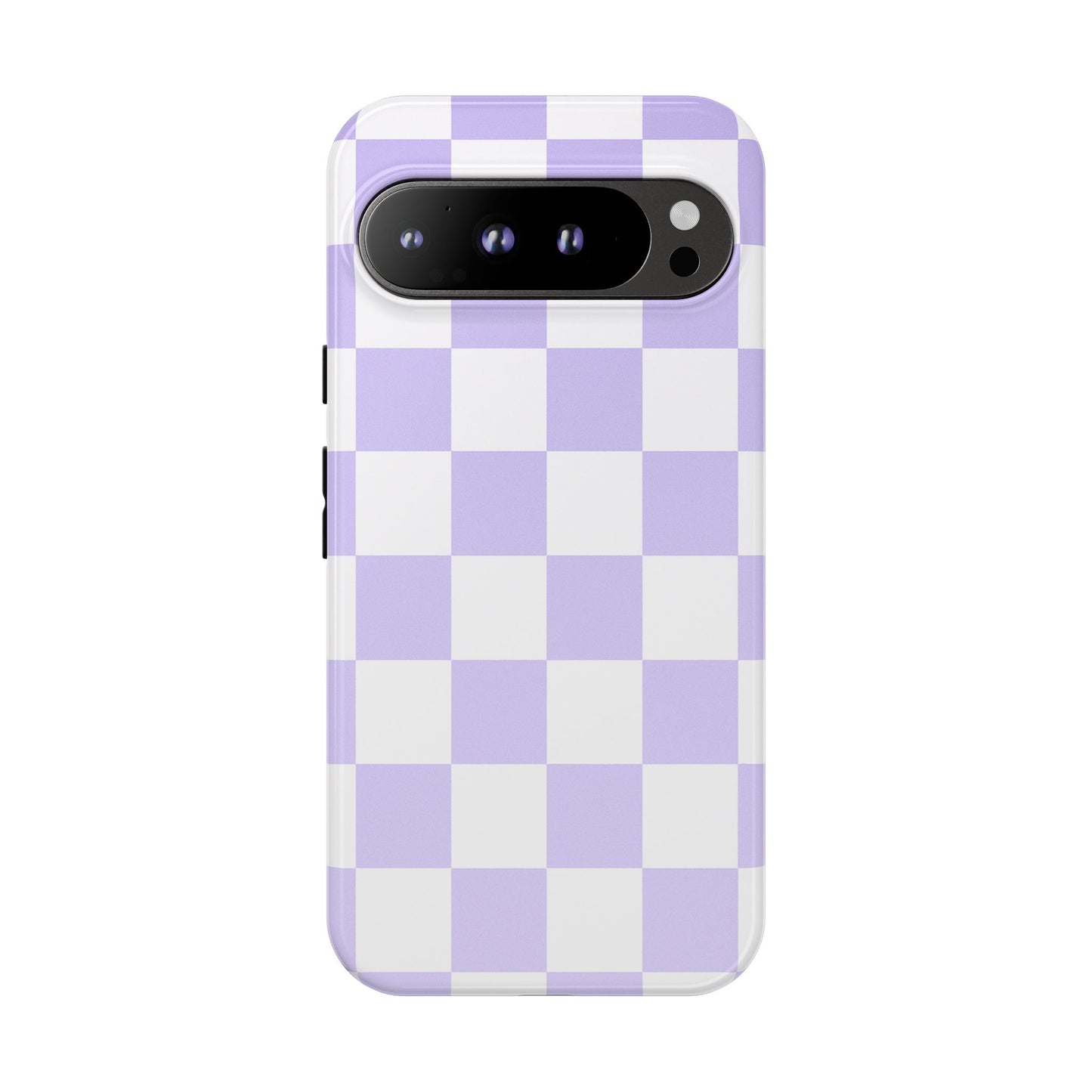 Lavender Checkerboard Phone Case | Pastel Aesthetic Tough Case