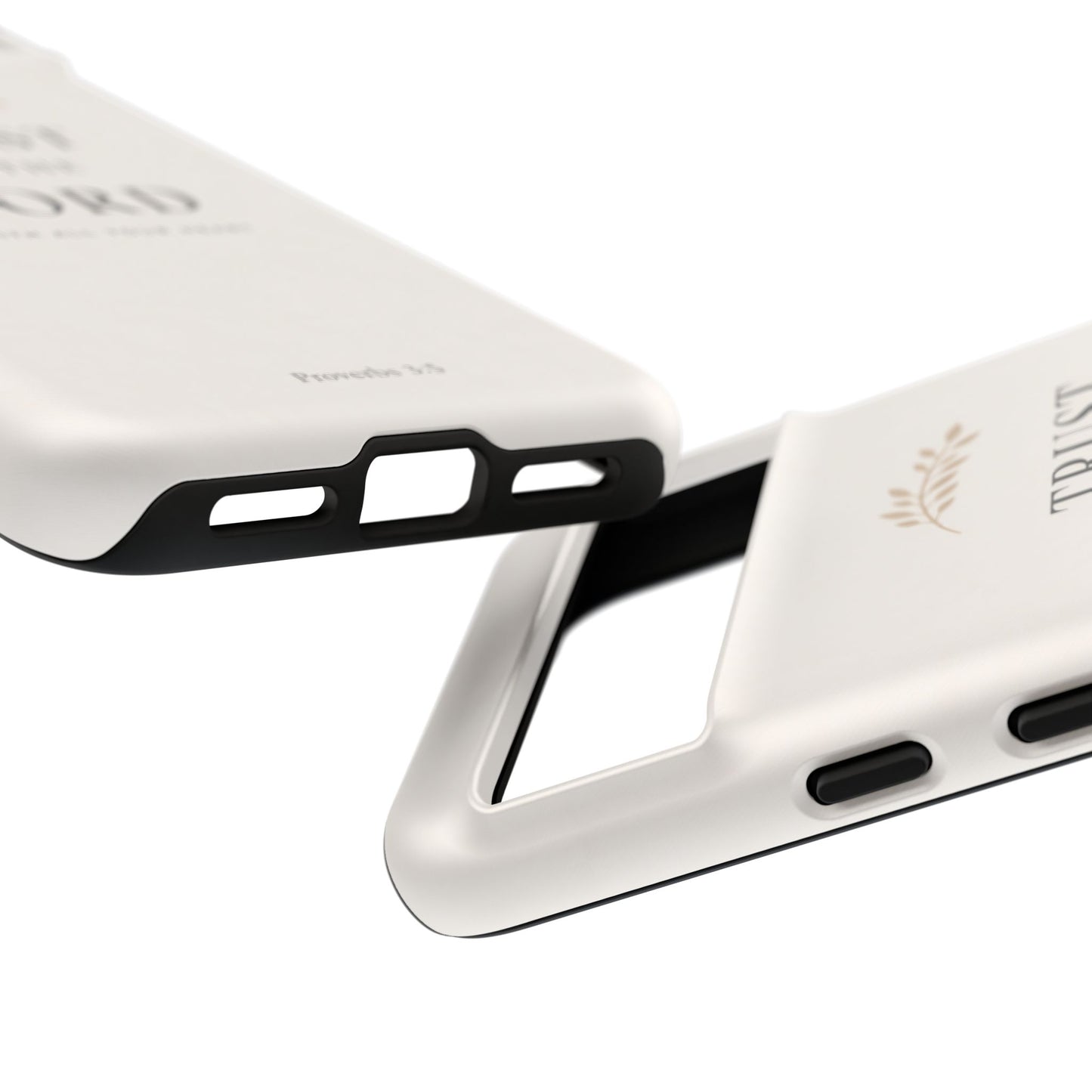 Proverbs 3:5 Christian Phone Case Trust in the Lord Minimalist Faith Cover
