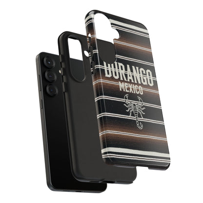 Durango Mexico Phone Case | Serape Scorpion Western Design | Mexican Heritage Tough Case for iPhone & Samsung