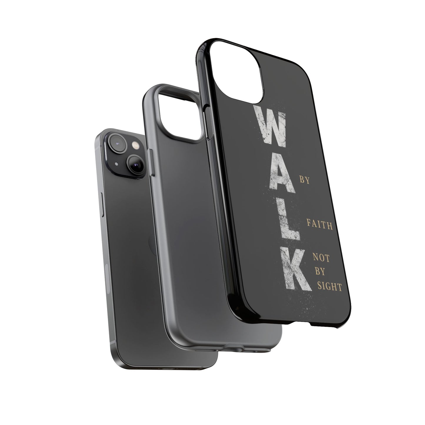 Walk by Faith Not by Sight Christian Phone Case Bible Verse Faith Cover