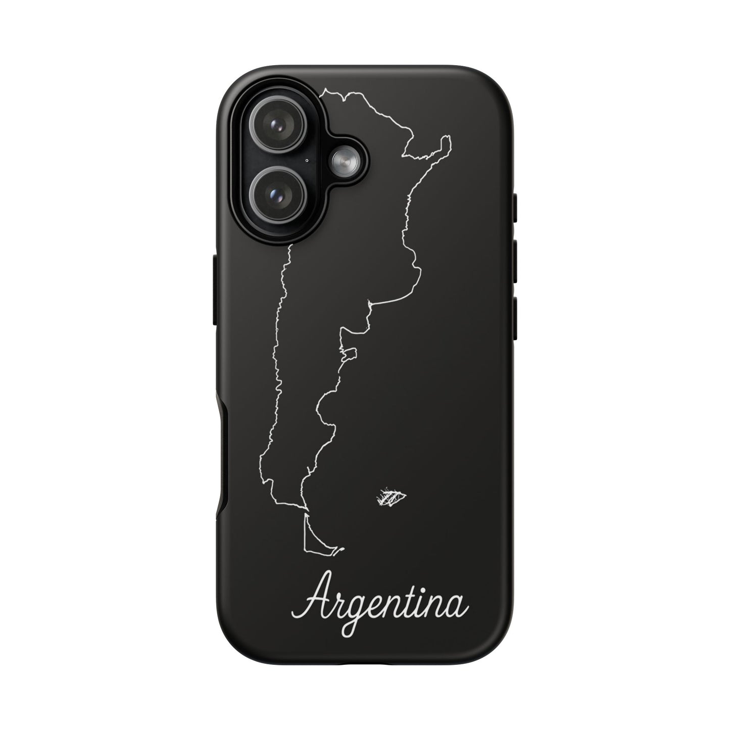 Argentina Outline Phone Case – Minimal Country Map Tough Case (iPhone, Samsung, Pixel)