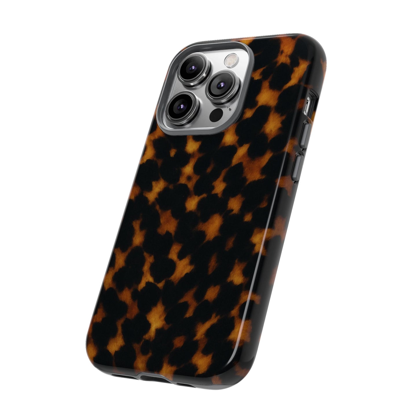 Tortoiseshell Phone Case – Brown Leopard Pattern Luxury Tough Protective Case