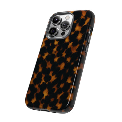 Tortoiseshell Phone Case – Brown Leopard Pattern Luxury Tough Protective Case