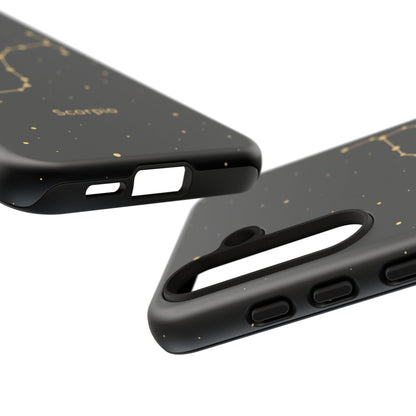 Scorpio Zodiac Constellation Phone Case – Luxe Gold Celestial Cover