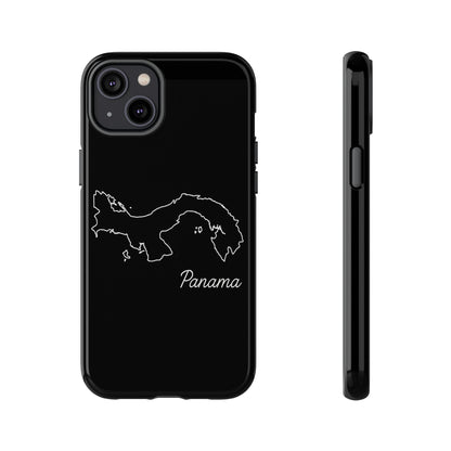 Panama Outline Phone Case – Minimal Country Map Tough Case (iPhone, Samsung, Pixel)