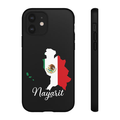 Nayarit Mexico Flag Map Phone Case | Mexican American Pride Tough Case for iPhone & Samsung