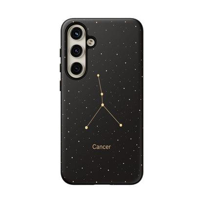 Cancer Zodiac Constellation Phone Case – Luxe Gold Celestial Cover
