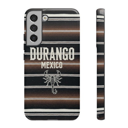 Durango Mexico Phone Case | Serape Scorpion Western Design | Mexican Heritage Tough Case for iPhone & Samsung