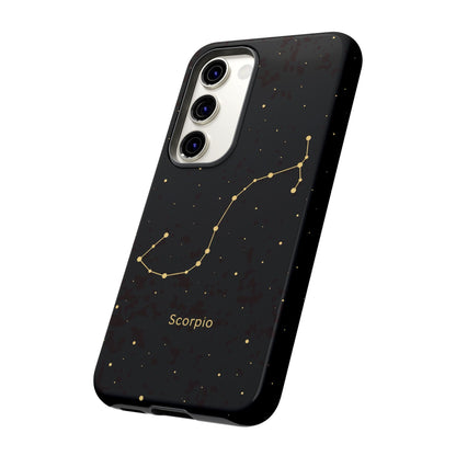 Scorpio Zodiac Constellation Phone Case – Luxe Gold Celestial Cover