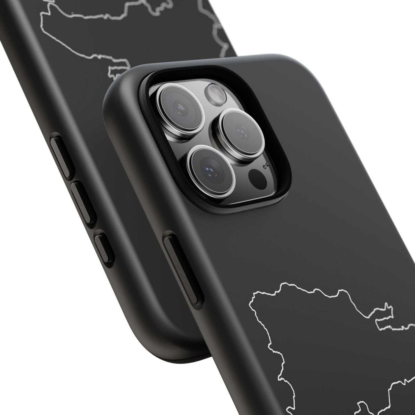 Dominican Republic Outline Phone Case – Minimal Country Map Tough Case (iPhone, Samsung, Pixel)