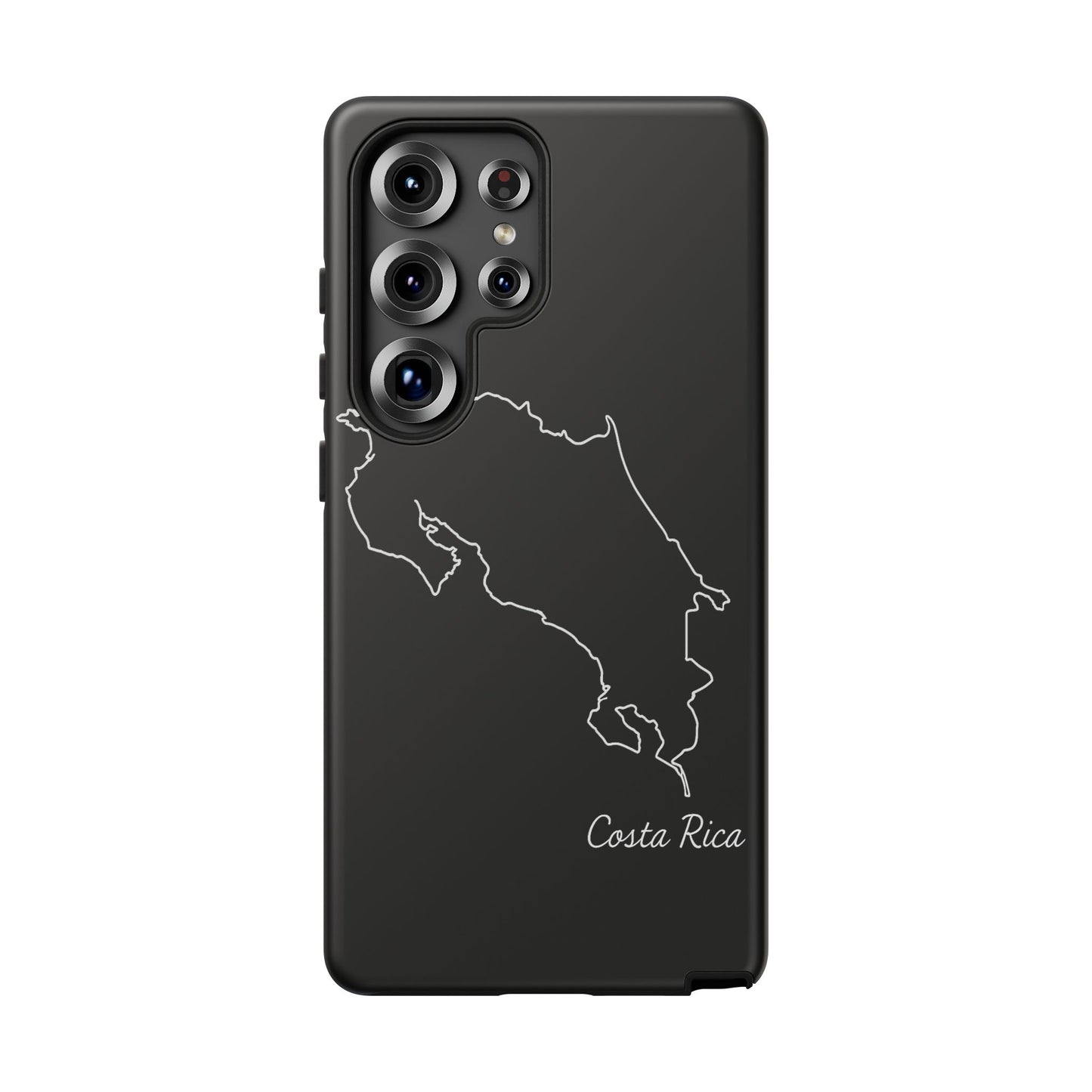 Costa Rica Outline Phone Case – Minimal Country Map Tough Case (iPhone, Samsung, Pixel)