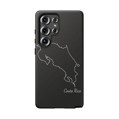 Costa Rica Outline Phone Case – Minimal Country Map Tough Case (iPhone, Samsung, Pixel)
