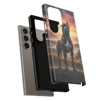 Cane Corso Phone Case – Guard Dog Sunset Tough Case (iPhone, Samsung, Pixel) | Dog Lover Gift