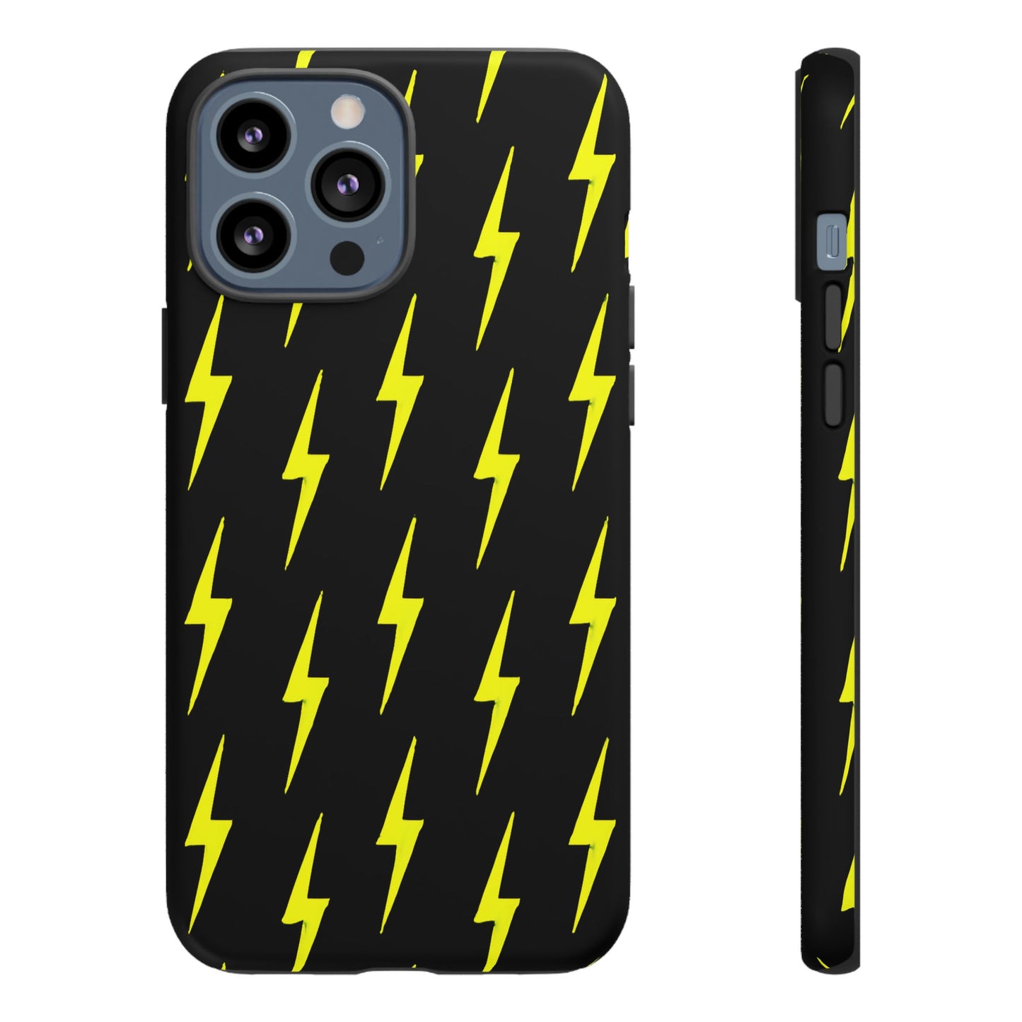 Yellow Lightning Bolt Tough Phone Case | Bold Electric Pattern Case for Iphone, Samsung Galaxy and Pixel