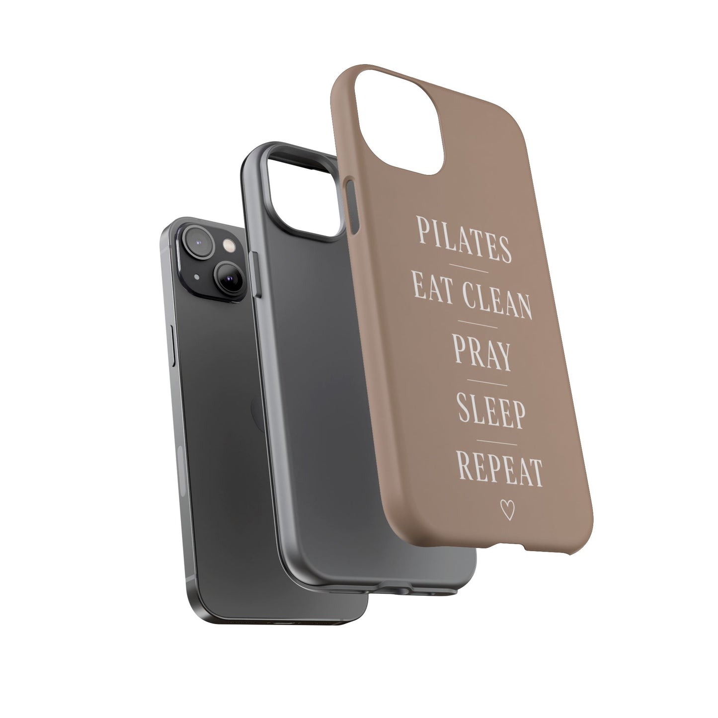 Pilates Phone Case | Eat Clean Pray Sleep Repeat Aesthetic | Wellness Girl Gift