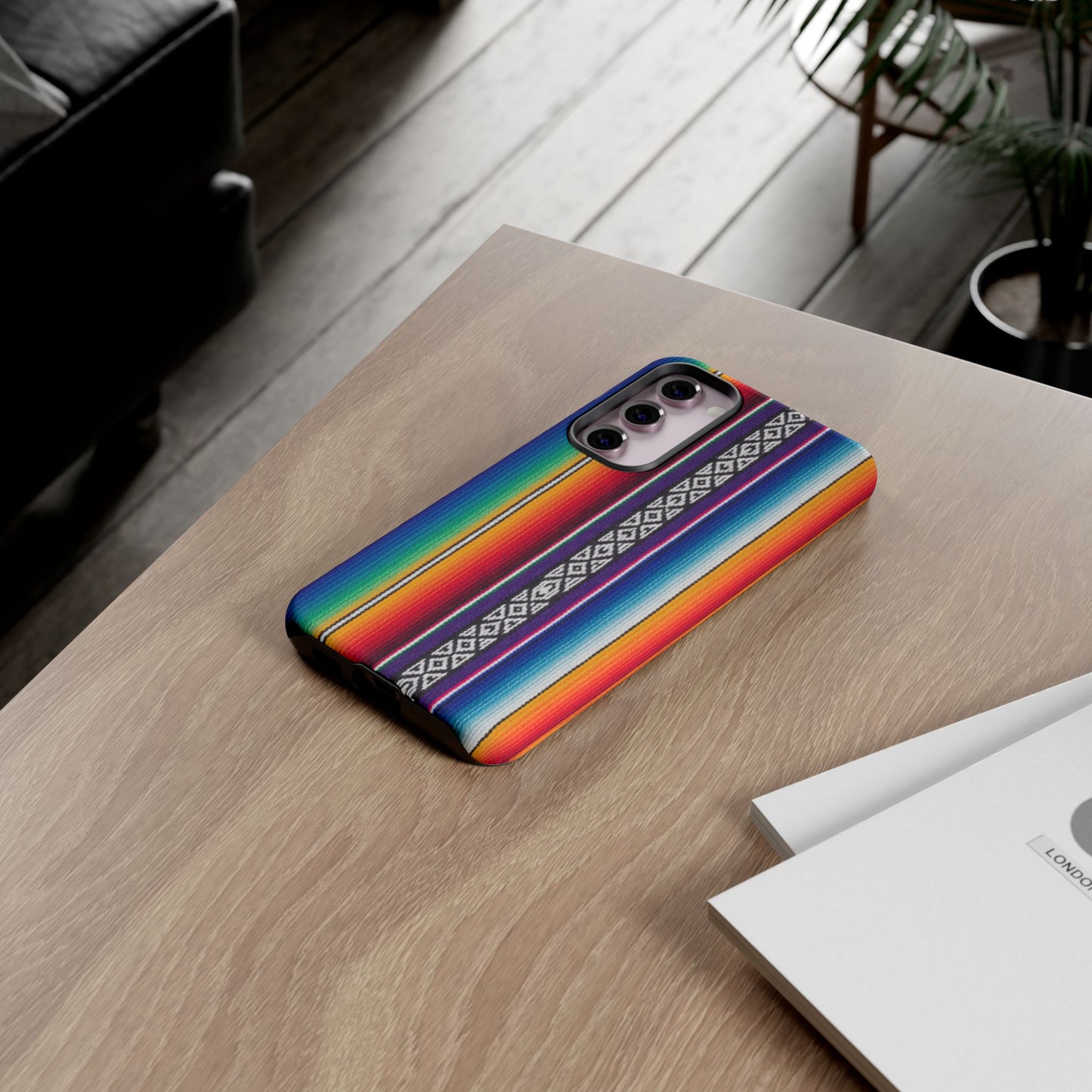 Serape Stripe Phone Case – Colorful Mexican Blanket Pattern Tough Case