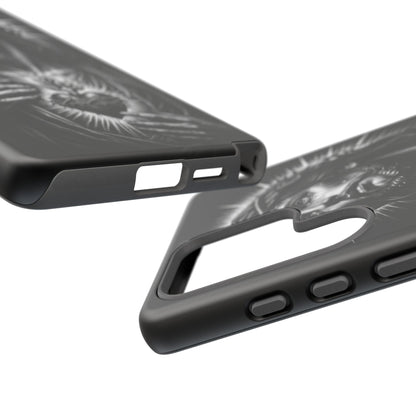 Jesus Sacred Heart Phone Case Black White Christian Faith Aesthetic
