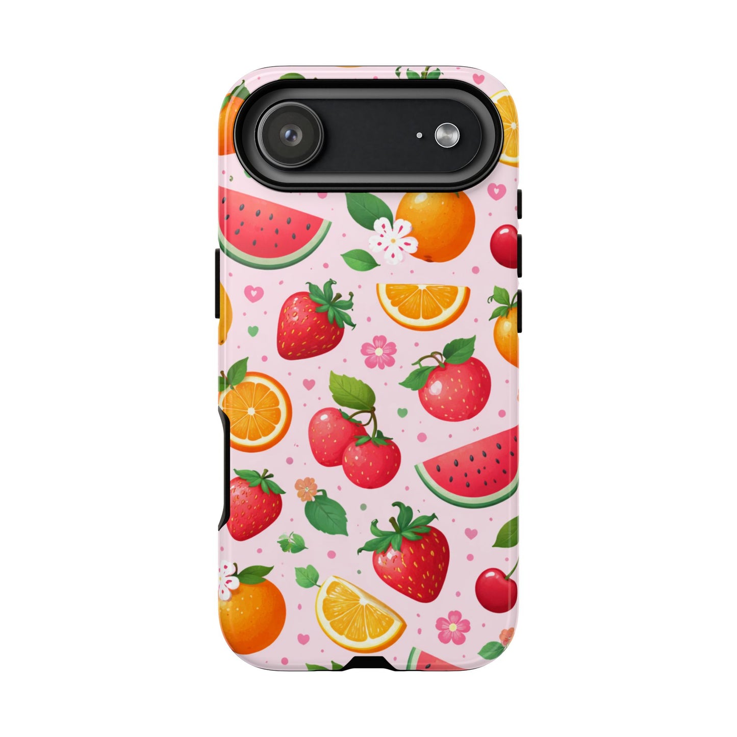Fruit Phone Case – Tough Shockproof, Strawberry Cherry Citrus Summer Design for Iphone, Samsung Galaxy and Pixel