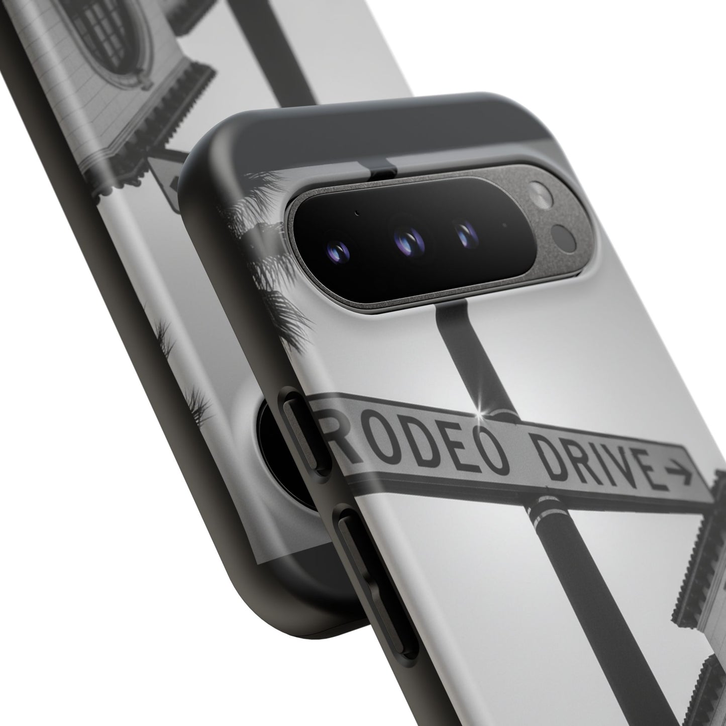 Rodeo Drive Phone Case | Los Angeles Aesthetic Black & White Photography | Luxury LA Street Tough Case for iPhone & Samsung