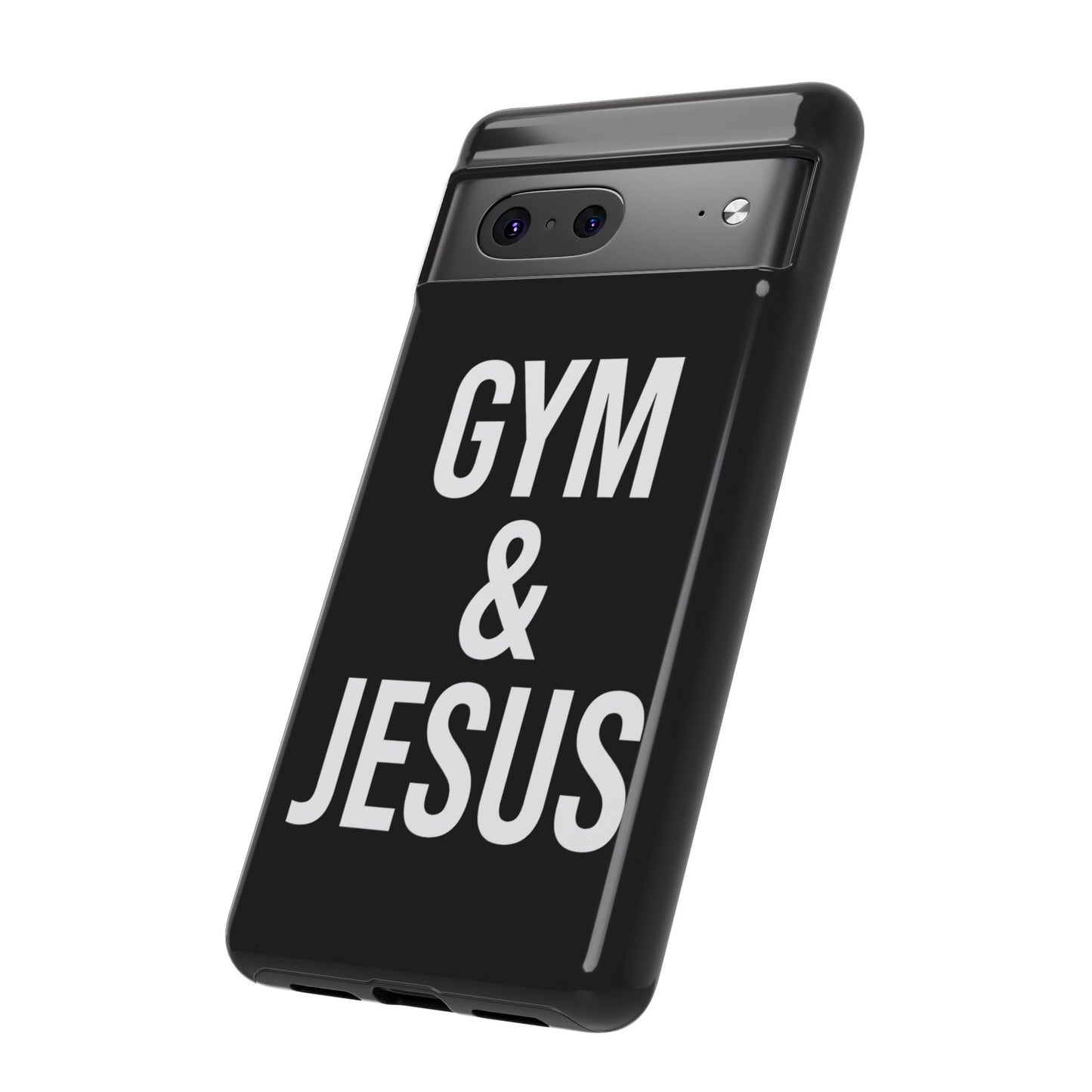 Gym & Jesus Phone Case Christian Faith Workout Gym Motivation Case