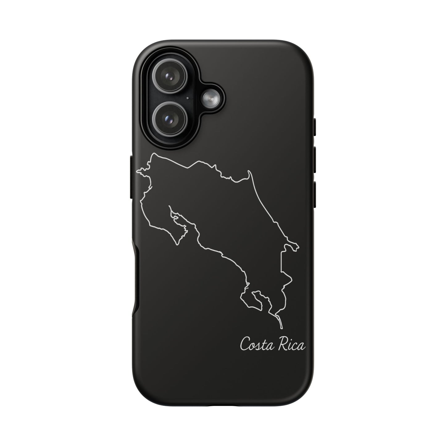 Costa Rica Outline Phone Case – Minimal Country Map Tough Case (iPhone, Samsung, Pixel)
