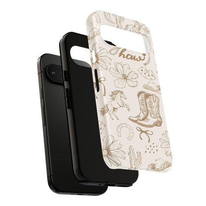 Western Cowgirl Phone Case for iPhone Samsung Galaxy Pixel Tough Case