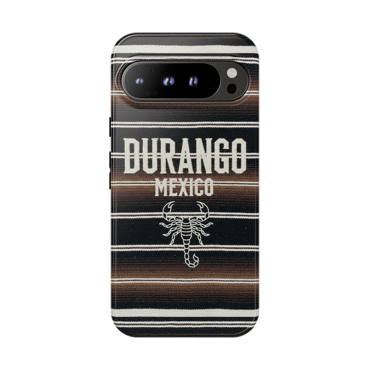 Durango Mexico Phone Case | Serape Scorpion Western Design | Mexican Heritage Tough Case for iPhone & Samsung