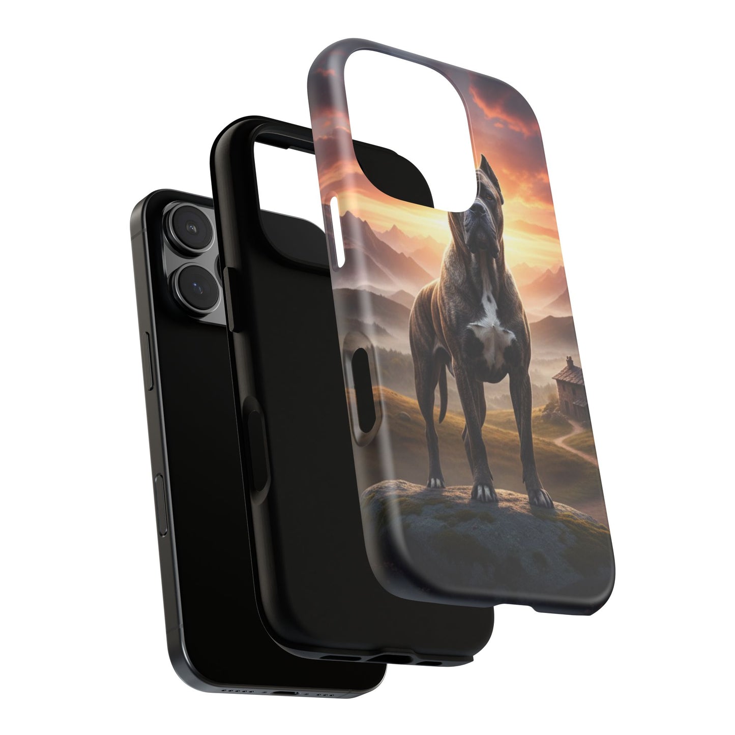 Cane Corso Phone Case – Guard Dog Sunset Tough Case (iPhone, Samsung, Pixel) | Dog Lover Gift