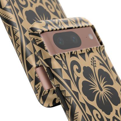 Polynesian Tribal Hawaiin Hibiscus Phone Case for iPhone Samsung Galaxy