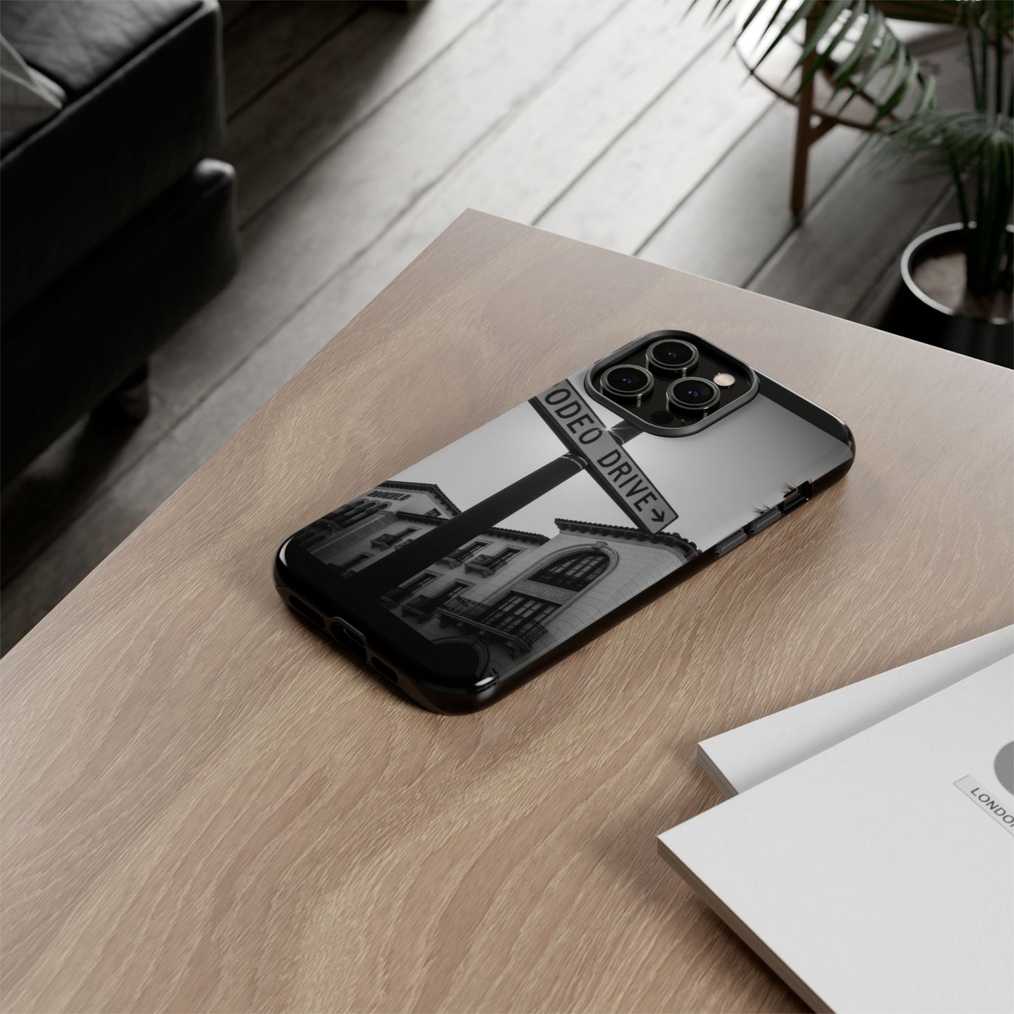 Rodeo Drive Phone Case | Los Angeles Aesthetic Black & White Photography | Luxury LA Street Tough Case for iPhone & Samsung
