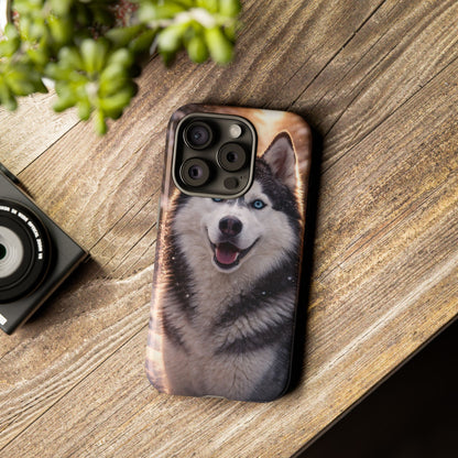 Siberian Husky Tough Phone Case | Blue Eyes Dog Cover Protective iPhone Case